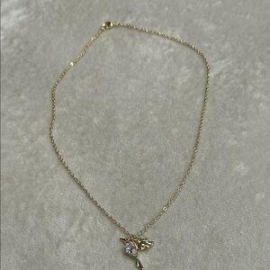 Gold plated Hummingbird Necklace